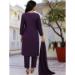 Picture of Appealing Silk Dark Slate Grey Readymade Salwar Kameez