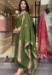 Picture of Cotton Dark Olive Green Readymade Salwar Kameez