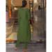 Picture of Cotton Dark Olive Green Readymade Salwar Kameez
