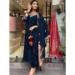 Picture of Beautiful Cotton Midnight Blue Readymade Salwar Kameez