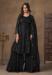 Picture of Alluring Net Black Straight Cut Salwar Kameez