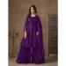 Picture of Fine Net Indigo Straight Cut Salwar Kameez