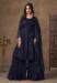 Picture of Net Dark Slate Grey Straight Cut Salwar Kameez