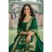 Picture of Georgette & Silk Dark Green Straight Cut Salwar Kameez