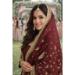 Picture of Georgette & Silk Maroon Straight Cut Salwar Kameez