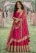 Picture of Georgette & Silk Pink Straight Cut Salwar Kameez