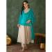 Picture of Rayon Dark Olive Green Readymade Salwar Kameez