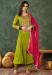 Picture of Lovely Rayon Olive Readymade Salwar Kameez