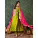 Picture of Lovely Rayon Olive Readymade Salwar Kameez