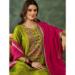 Picture of Lovely Rayon Olive Readymade Salwar Kameez
