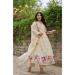 Picture of Beautiful Silk Tan Readymade Salwar Kameez