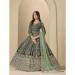 Picture of Chiffon Dark Slate Grey Anarkali Salwar Kameez