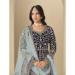 Picture of Gorgeous Chiffon Dim Gray Anarkali Salwar Kameez