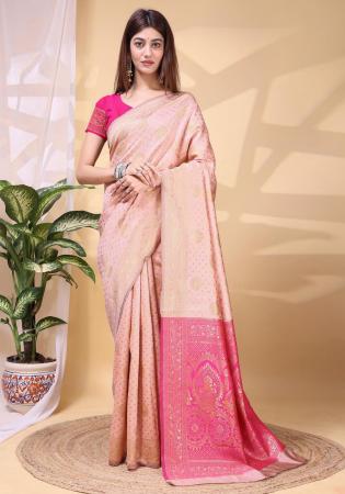 Picture of Lovely Linen & Silk Thistle Saree