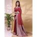 Picture of Excellent Linen & Silk Maroon Saree