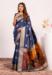 Picture of Beautiful Silk Dark Slate Blue Saree