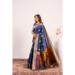 Picture of Beautiful Silk Dark Slate Blue Saree