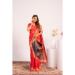 Picture of Comely Silk Tomato Saree