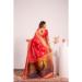 Picture of Comely Silk Tomato Saree