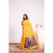 Picture of Pretty Silk Yellow Saree