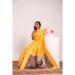 Picture of Pretty Silk Yellow Saree