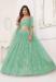 Picture of Beauteous Net Dark Sea Green Lehenga Choli