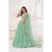 Picture of Beauteous Net Dark Sea Green Lehenga Choli
