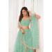 Picture of Beauteous Net Dark Sea Green Lehenga Choli