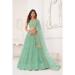 Picture of Beauteous Net Dark Sea Green Lehenga Choli