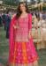 Picture of Georgette Pale Violet Red Straight Cut Salwar Kameez