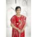 Picture of Bewitching Silk Fire Brick Saree