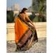 Picture of Alluring Silk Orange Red Saree