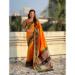 Picture of Alluring Silk Orange Red Saree