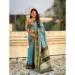 Picture of Shapely Silk Medium Turquoise Saree
