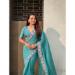 Picture of Gorgeous Silk Steel Blue Saree