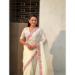 Picture of Ravishing Silk Ghost White Saree