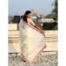 Picture of Ravishing Silk Ghost White Saree