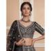 Picture of Amazing Net Grey Lehenga Choli
