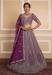 Picture of Good Looking Net Plum Lehenga Choli
