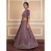 Picture of Good Looking Net Plum Lehenga Choli