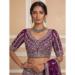 Picture of Good Looking Net Plum Lehenga Choli