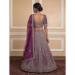 Picture of Good Looking Net Plum Lehenga Choli