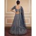 Picture of Gorgeous Net Slate Grey Lehenga Choli