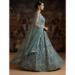 Picture of Elegant Net Medium Sea Green Lehenga Choli