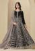 Picture of Excellent Chiffon Black Straight Cut Salwar Kameez