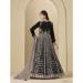 Picture of Excellent Chiffon Black Straight Cut Salwar Kameez