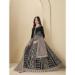 Picture of Excellent Chiffon Black Straight Cut Salwar Kameez