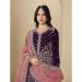 Picture of Radiant Chiffon Dim Gray Straight Cut Salwar Kameez