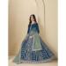 Picture of Chiffon Midnight Blue Straight Cut Salwar Kameez