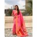 Picture of Pretty Silk Hot Pink Saree